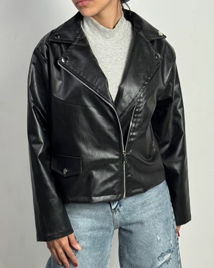 کت چرم جیب نما کد  100150