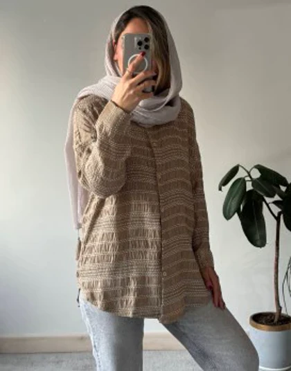 شومیز مانتویی کوک دوزی