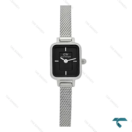ساعت زنانه دنیل ولینگتون مینی مستطیلی سیلور صفحه مشکی DW-7976-L