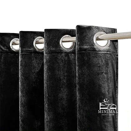 پرده آماده مخمل ویولت