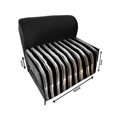 کاناپه تخت شو یک نفره راه راه مینیمال مدل m1172