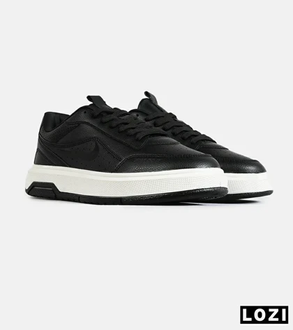 کفش کتانی مردانه و زنانه مشکی سفید NIKE Just Do It مدل 7818