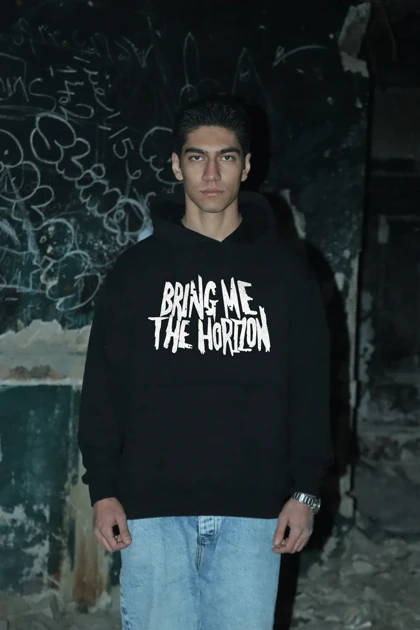 هودی مشکی اسپرت طرح Bring Me the Horizon - فواصل