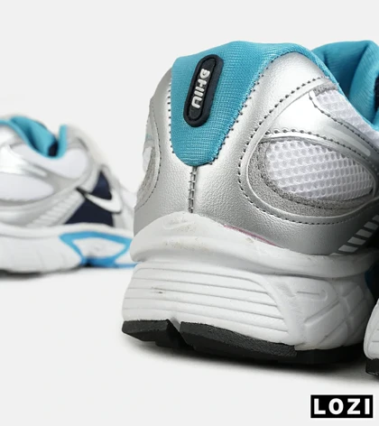 کفش کتانی مردانه و زنانه سفید نقره ای سرمه ای نایک NIKE v5 RNR مدل 7331