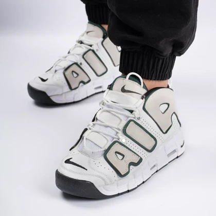 کفش و کتانی مردانه مدل ایر آپتمپو Nike air more Uptempo رنگ سفید کرم