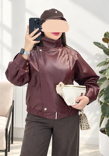 بامبر جکت چرم