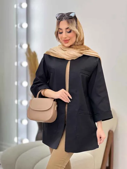 مانتو چهار جیب مغزی دوزی