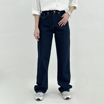 شلوار جین نیم بگ 1008195