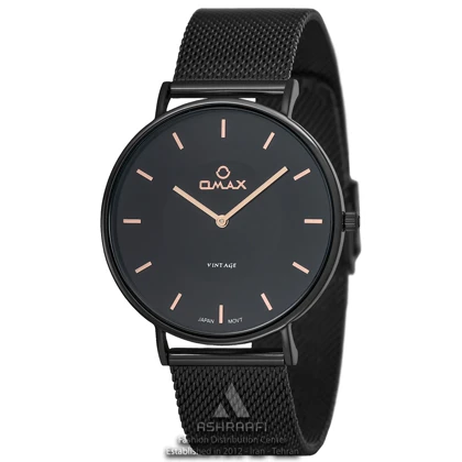ساعت مینیمال اوماکس مشکی Omax VG02M22I