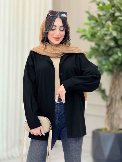 شومیز پشت پیله برش‌دار