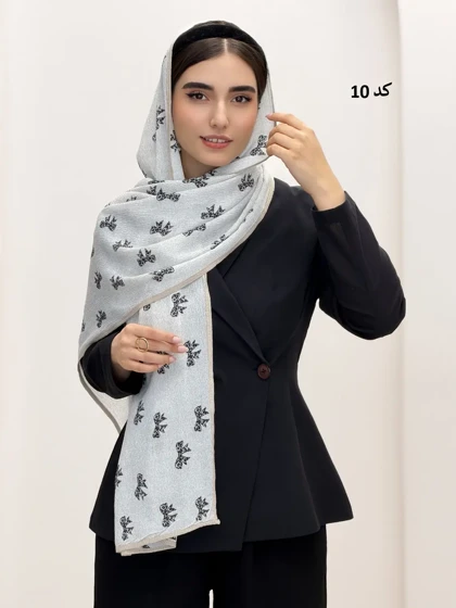 6854-شال نیلوفر