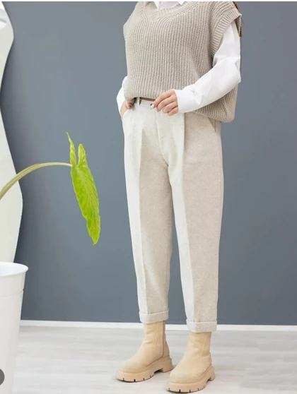 شلوار زنانه فوتر مام استایل دمپا پاکتی