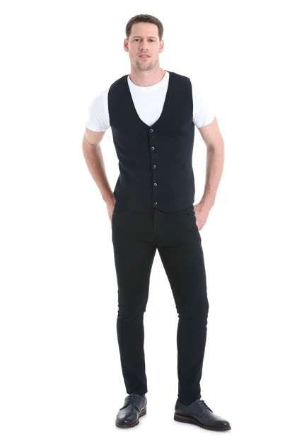 ژاکت کش باف پشمی مردانه hatemoglu