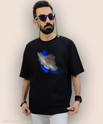 تیشرت لش مردانه و زنانه اصیل ایرانی طرح نقشه ایران