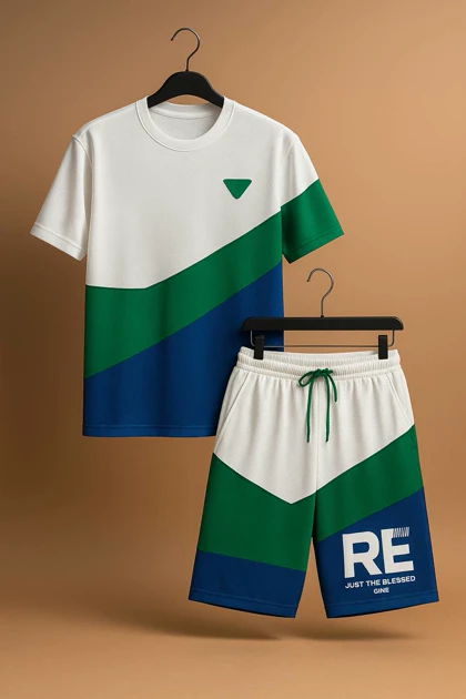 ست تیشرت شلوارک طرح BOTEGA