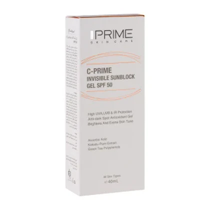 ژل ضدآفتاب بی رنگ پرایم spf50