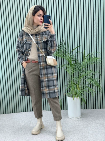 پالتو بلند پشمی