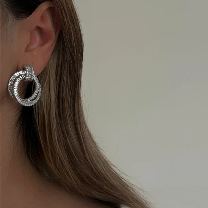 گوشواره زنانه تنیسی گرد کد 860