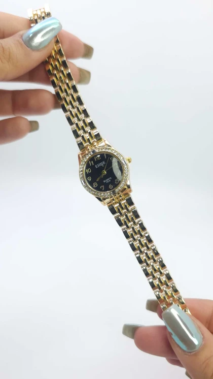 ساعت مچی زنانه مجلسی EHHE نگین‌دار با موتور کوارتز