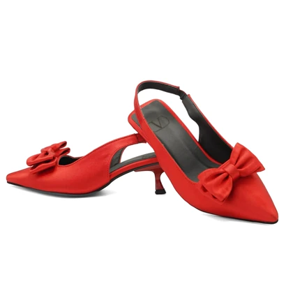 کفش مجلسی زنانه پاشنه‌دار 3 سانت مدل sandal valentino _ 4003p