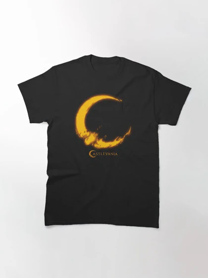 تیشرت کسلوانیا | تیشرت castlevania طرح Crescent Moon Fire Logo کد 127532