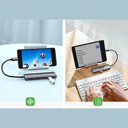 هاب تایپ سی 5 پورت یوگرین CM136 50209