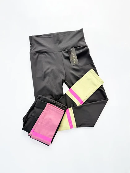 لگ ورزشی فلامنت خط‌دار رنگی