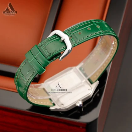 ساعت زنانه کارتیه سبز Cartier Santos-Dumont SSG28