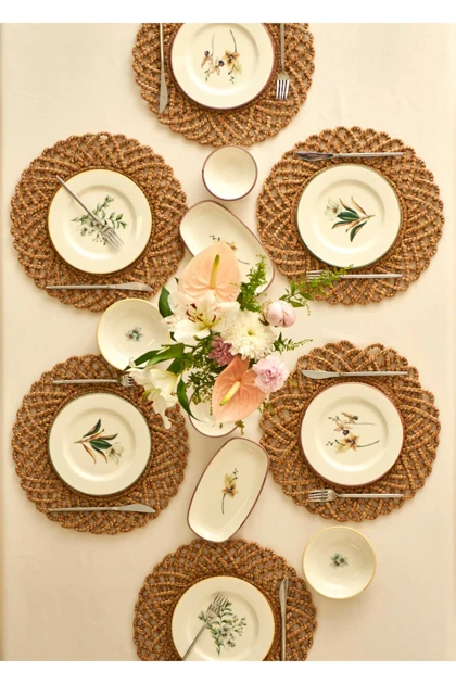 سرویس صبحانه‌خوری Bella Maison مدل Garden استون‌ور - چندرنگ