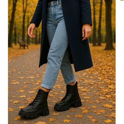 نیم بوت زنانه مشکی مدل Roxana