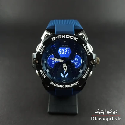 ساعت مچی پسرانه دو زمانه برند جی شاک مدل G1262 بند رابر