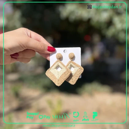 گوشواره حصیری بهار و تابستان کد gh1017