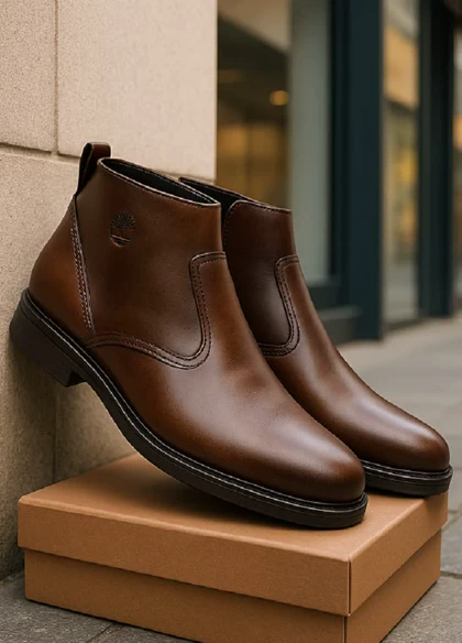 نیم بوت مردانه قهوه ای مدل Rad