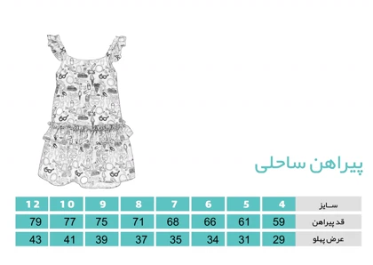 پیراهن ساحلی آبی