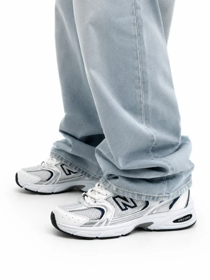 کتانی ست مردانه زنانه مدل نیوبالانس 530 سفید سرمه ای (کیفیت درحد مستر) New Balance