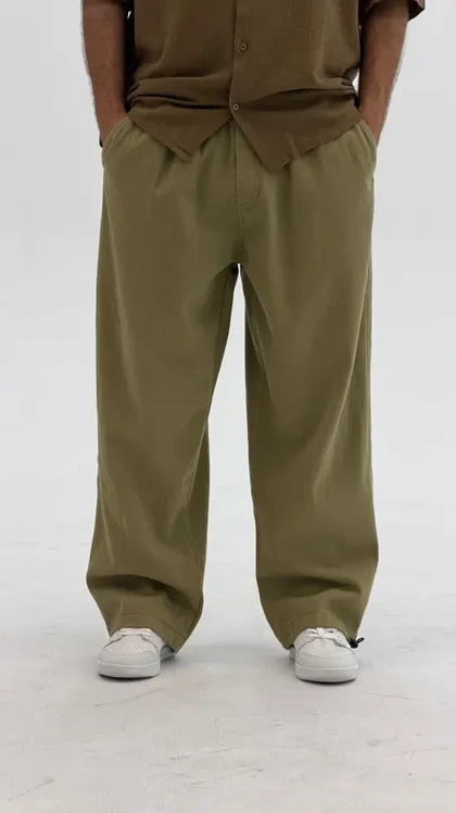شلوار اسلش کتان زارا