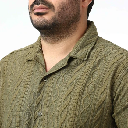 پیراهن آستین کوتاه مراکشی مردانه مدل 6211811