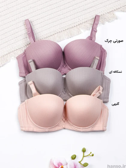 سوتین دکلته اسفنجی فنردار کد 8655