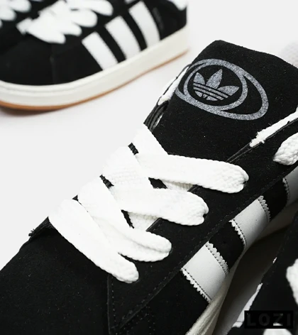 کفش کتانی مردانه و زنانه مشکی سفید ADIDAS Campus مدل 4238