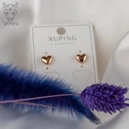 گوشواره قلب مینیمال ژوپینگ