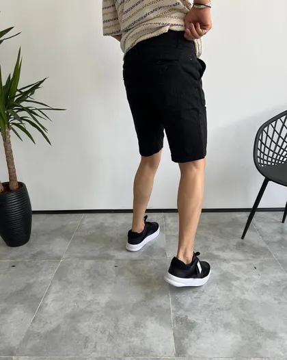 شلوارک وارداتی ZARA جین رنگ مشکی