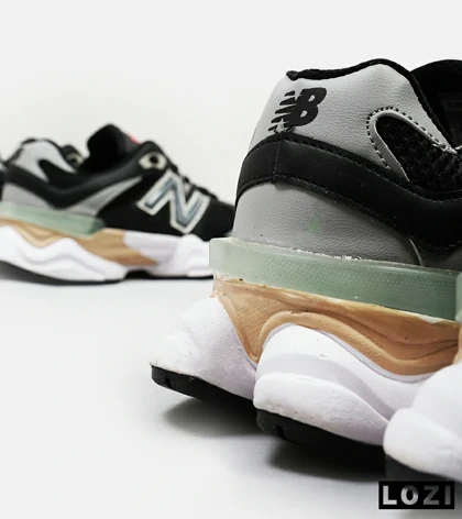 کفش کتانی مردانه و زنانه مشکی طوسی NEW BALANCE 9060