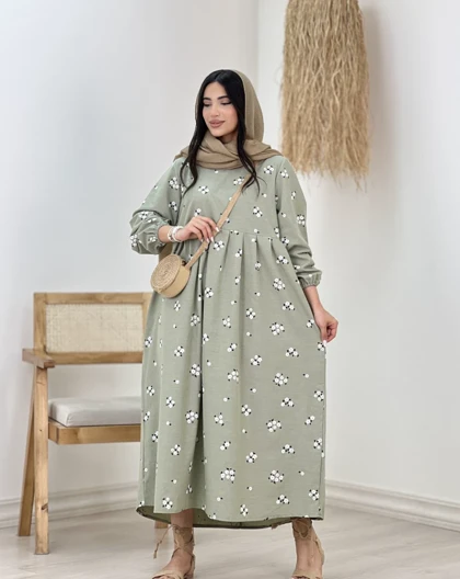 پیراهن کمرچین ساره(76)کد:5111