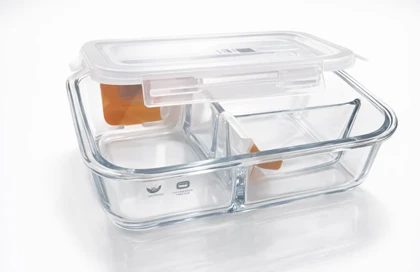 ظرف غذا ماکروفری 3 خانه دلی DELI