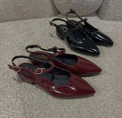 کفش مری جین پاشنه‌دار مدل پارمیس