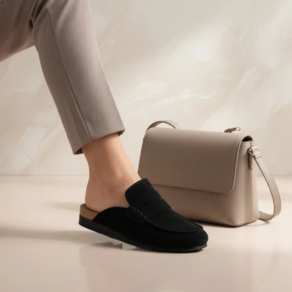 صندل جلوبسته pull & bear مشکی کد 2391