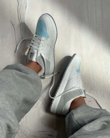 ونس دو نایک سفید آبی  کد 1200125