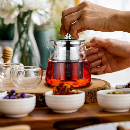 کتری و قوری پیرکس زیر استیل / 157