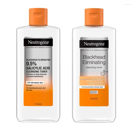 تونر ضد جوش و پاک‌کننده عمقی صورت نوتروژینا Blackhead Eliminating مناسب برای پوست چرب حجم 200 میلی‌لیتر