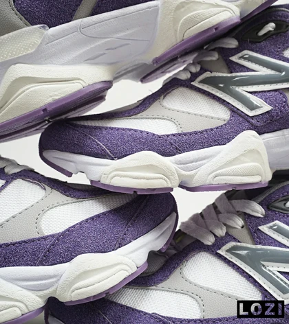کفش کتانی زنانه بنفش سفید طوسی NEW BALANCE 9060